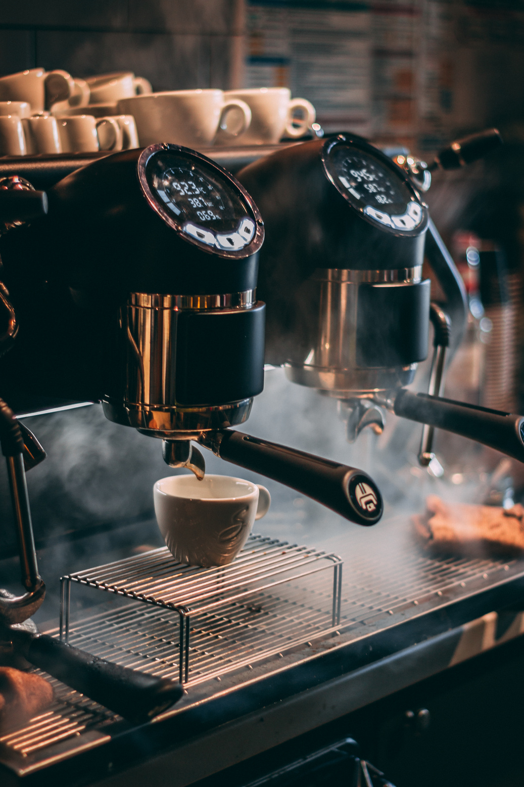 Cup Under a Coffee Machine